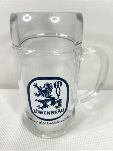 Tazza vetro birra - , lowenbrau