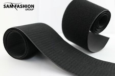 NASTRO A STRAPPO 10 CM NERO 1 metro MASCHIO FEMMINA COMPLETO Per VELCRO