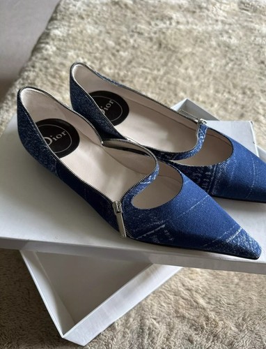 Scarpe dior flat denim uk5 - denim, uk5.5