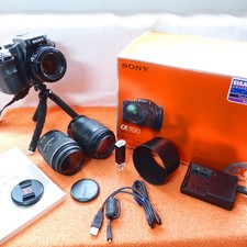 Sony A100 Alpha l 3x obiettivo XXL EXTRAS l DSLR fotocamera reflex condizione 1A