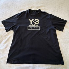 T-shirt oversize Y-3 Adidas YOHJI YAMAMOTO logo grande davanti taglia 2XL usata