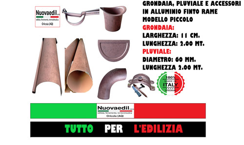 Grondaia canale piccola - grondaia,