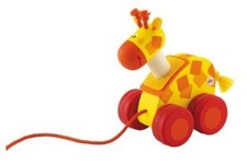 Giraffa legno trainabile da - giraffa,