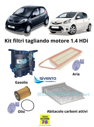 Kit tagliando citroen - citroen, c1