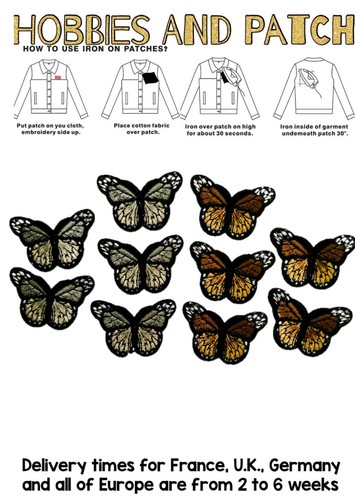 Lotto patch butterfly - 10, x