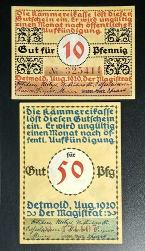 Notgeld varie tipologie leggi - tipologie,
