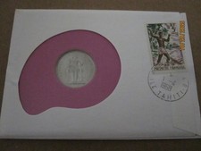 1965 1967 POLINESIA FRANCESE 2, 10 FRANCHI MONETE NON CIRCOLATE KM3, 5 PNC LOTTO/2 CVRS