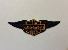 5 1/2" NOS Harley Davidson Low Rider Patch Ali OLP Eagle Black Bar Shield