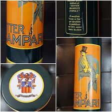 SCATOLA IN LATTA/METALLO PUBBLICITARIA CAMPARI BITTER MANIFESTI PUBBLICITARI UOM