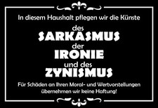 Targa in legno 20x30 sarcasmo