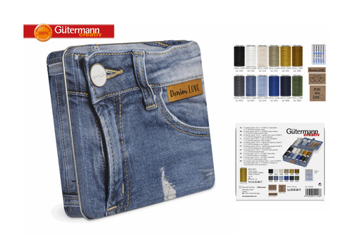 Gutermann denim teglia - denim,