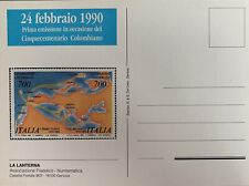 Cartolina Cristoforo Colombo 1990 Scoperta dell’America Prima Emissione