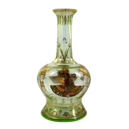 Vaso bottiglia vetro verde - in,