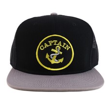 Captain anchor circular patch - anchor,