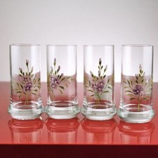 4 bicchieri dipinti a mano