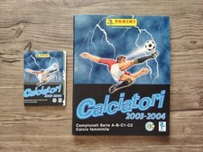 CALCIATORI PANINI 2003 04 2004 ALBUM FIGURINE COMPLETO EDICOLA + AGGIORNAMENTI