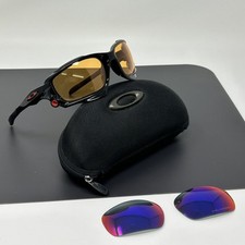 Oakley Jawbone 04-203 nero lucido con persimmon + rosso iridio polarizzato eccelle