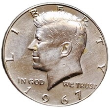 USA 1/2 mezzo dollaro 1967