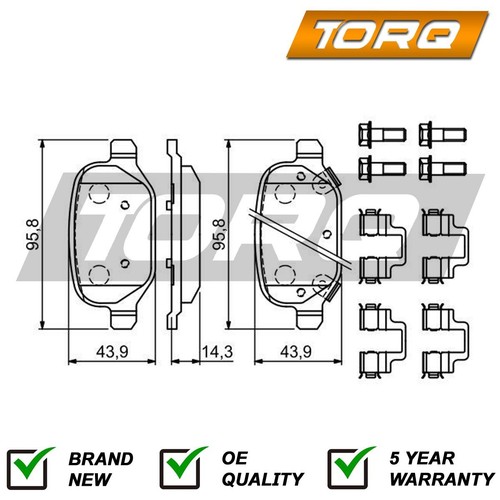 Set pastiglie freno torq - set,