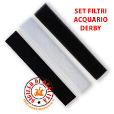 Set materiale filtrante per Acquario Derby - filtro, spugna, carbone 