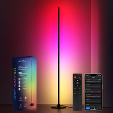 Corner Floor Lamp, RGB Corner Lamp Compatible with Alexa, Smart Modern Floor ...