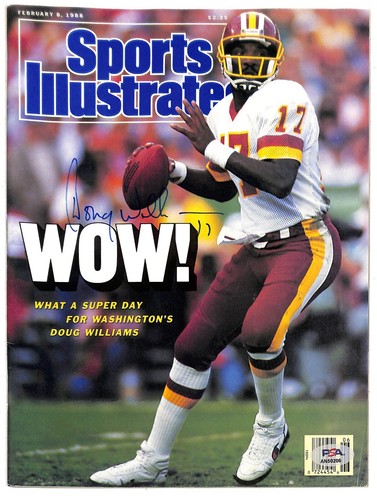 Doug williams autografo 1988 - williams,