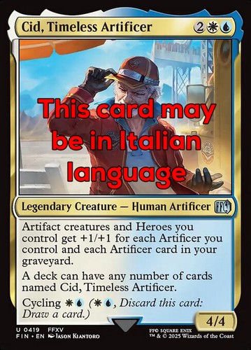 Mtg cid timeless artificer - mtg,