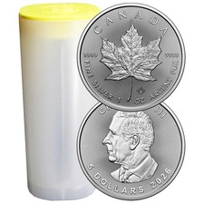 Roll of 25 - 2026 $5 Silver