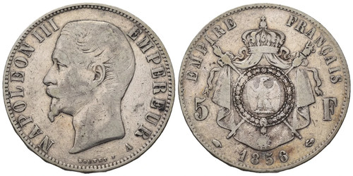 Francia franchi 1856 moneta - francia,