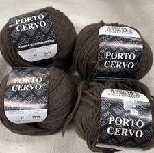 Filato Filatura Di Crosa Porto Cervo - 4 palline - 67 Marrone - Italia, 100% Cotone