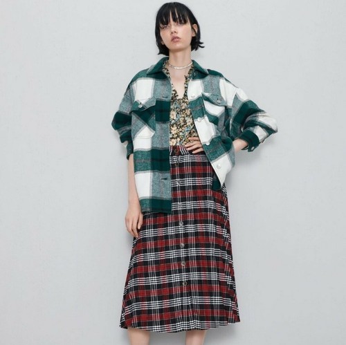 Gonna zara quadri linea - gonna, a
