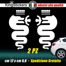 2 Adesivi Biscione ALFA ROMEO