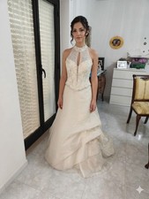 Abito Da Sposa Nuovo Con Collo