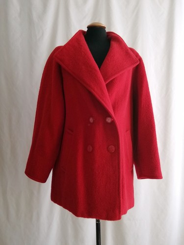 Cappotto vintage rosso 100%