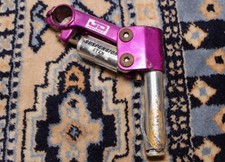 Stelo sospensione vintage JD Components viola, morsetto 25.4, penna 22.2