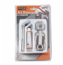 x Kit 14 Pz Ripara Gomme Per Bici Riparazione Bucatura Ruota Bicicletta dfh