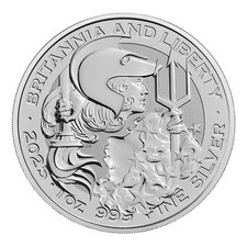 Regno Unito 2 sterline 2025 Britannia e Liberty 1 oz argento 999 FDC