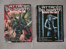 L'Attacco dei Giganti Before the Fall 1-2 ROMANZO Planet Manga Panini 2014-2015
