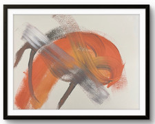 Quadro acrilico astratto - , rame