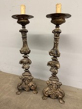 Antica coppia di candelabri