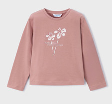 Camicia bambina Mayoral Basic Blume 178 Better Cotton nuova H/W 2025 taglia 140/10 Y