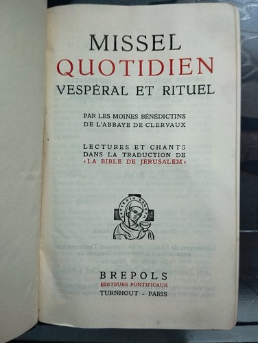Vintage missel quotidien - vintage, 1961