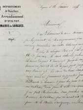 Éclairage de Sorgues 1854