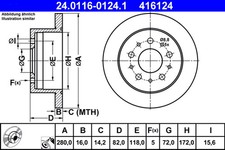 Set freni disco ate - set, a