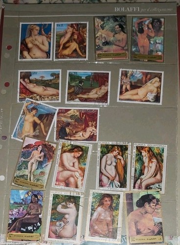Francobolli nudi donna - di,