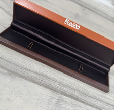 Scatola per orologio Bulova Longchamp con contro scatola.