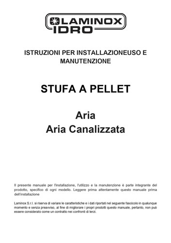 Manuale installazione uso - manuale, d'uso