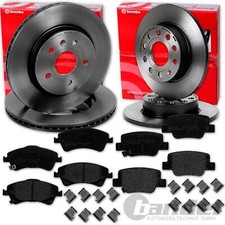 DISCHI FRENO BREMBO + PASTIGLIE ANTERIORI + POSTERIORI per TOYOTA VERSO R2 anno 2009 - 2018