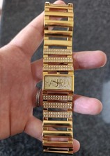 Orologio Haurex italy Donna dorato con strass nuovo in perfette condizioni