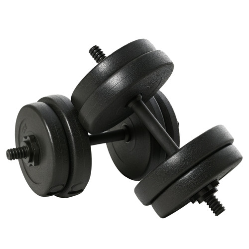 Homcom set manubri 20kg - set,